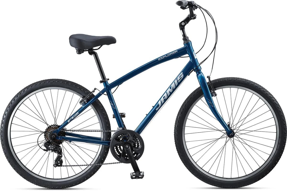 Jamis Explorer A2 sport comfort bike in deep blue